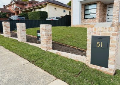 North Ryde – Brick Pier Fence