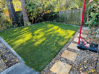 Turfed-lawn paved-and-pebbles-garden-path